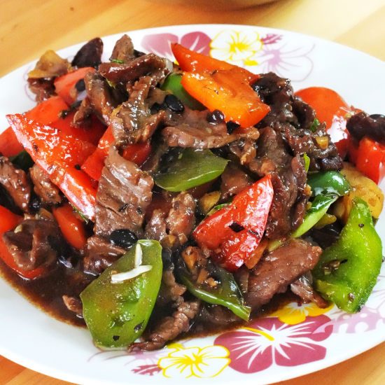 Stir-fry Beef with Black Bean Sauce